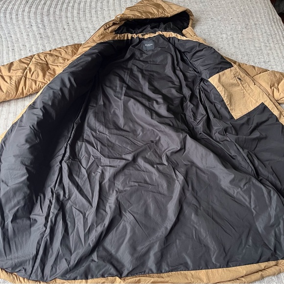 Selected Femme Long Quilted Oversized Hooded Coat - Picture 5 of 15